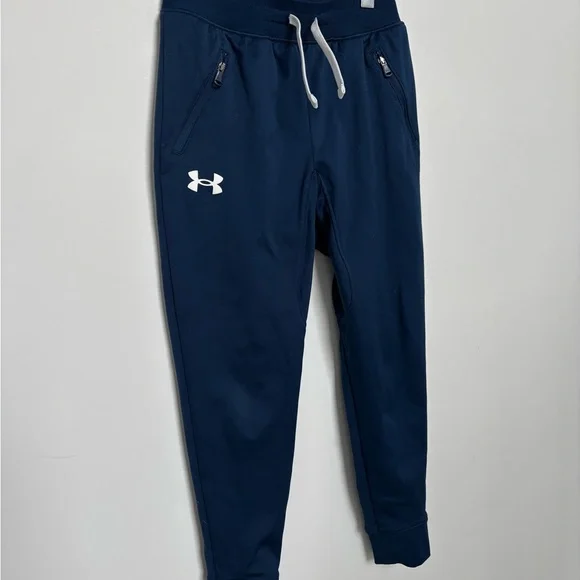 Under Armour Kids Navy Joggers with White Details - Picture 3 of 6